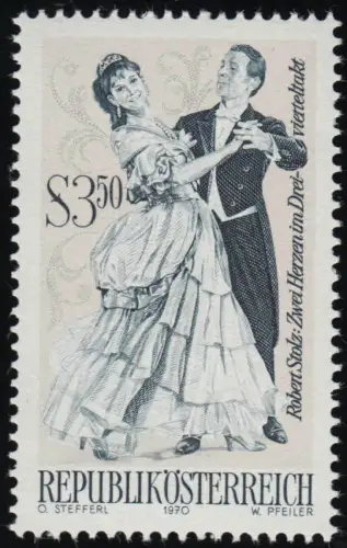 1340 Opérettes (II), Deux cœurs dans les trois quarts de temps, Robert Stolz, 3.50 S **