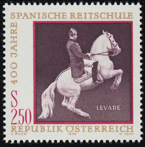1397 400 J. Equitation espagnole, Levade, 2.50 S Postfraîchissement **