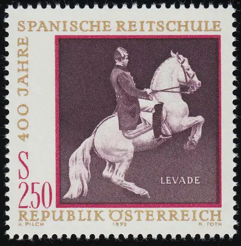 1397 400 J. Spanische Reitschule, Levade, 2.50 S postfrisch **