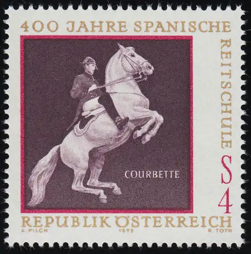 1400 400 J. Spanische Reitschule, Courbette, 4 S postfrisch **