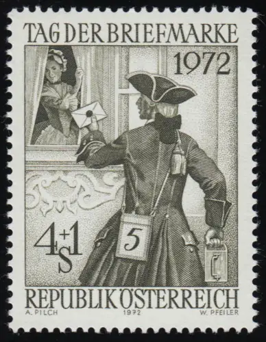 1404 Jour du timbre, facteur de la poste de Sauderpost, Vienne 4 S +1, frais de port **