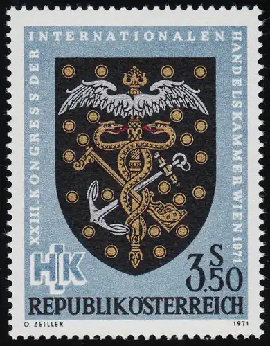 1358 Kongress Handelskammer, Gremiumswappen Großhändler 3.50 S postfrisch **