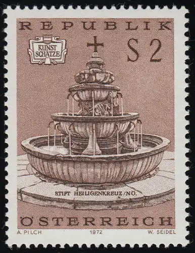 1383 Trésors artistiques: fontaine, puits de plomb Stylo Sainte Croix, 2 S, frais de port **