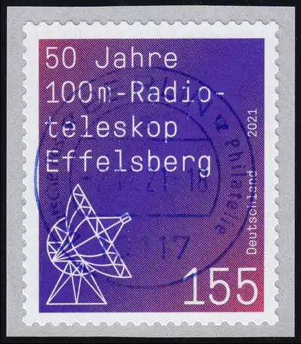3622 Radiotélescope Effelsberg, sk avec numéro GERADER, ET-O VS Berlin 2.11.21