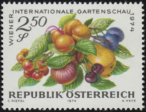1445 Wiener internationale Gartenschau, Obst, 2.50 S postfrisch **