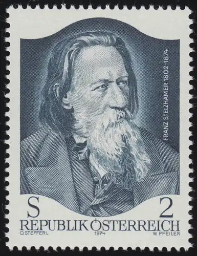 1460 100e anniversaire de la mort de Franz Stelzhamer (1802-1874)