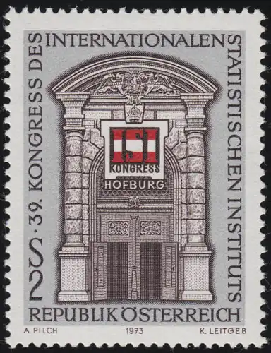 1420 Congrès d. Institut international de statistique, Tor Hofburg, 2 p. **