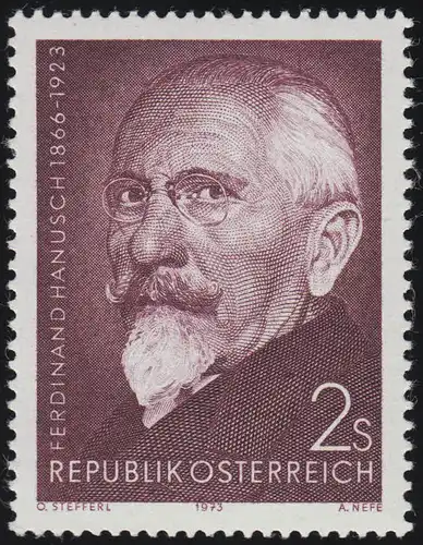 1425 50e anniversaire de la mort, Ferdinand Hanusch (1866-1923) Secrétaire d'Etat, 2 p. **