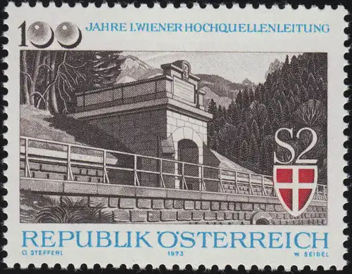 1429 100 J. première ligne de haute-source viennoise, fontaine de l'empereur Höllental 2 S, **