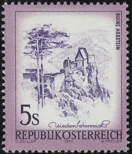 1431ya Freimarke: Schönes Österreich, Ruine Aggstein/ Niederösterreich 5 S **