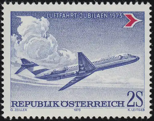1413 Aéronautique Jubilé, Douglas DC-9-30 d. Austrian Airlines 2 S, frais de port **