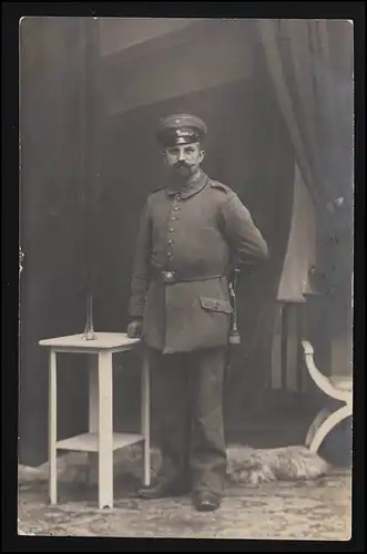 Photo AK Officier Hébergement, Photo Atelier Bächle, Tampon de censure TIENGEN 24.2.16