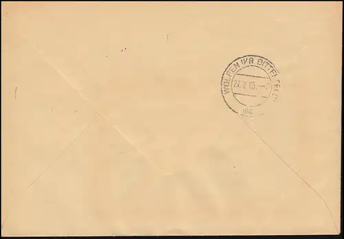 Lettre de la ZKD VEB Boîte de vitesses COSWIG (Kr. MEISSEN) 26.8.1965 à Wolfen