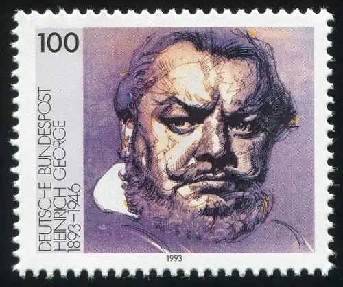 1689V George avec erreur de plaque V ligne rouge sous le T de -POST, case 10, **