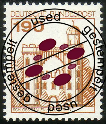 919 Burgen und Schlösser 190 Pf Pfaueninsel, gestempelt O