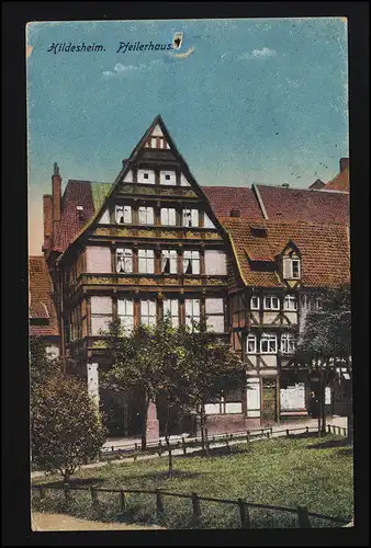 AK 8564, Maison des piliers à HILDESHEIM, Editeuranstalt Kosmos Halberstadt, 11.9.1918