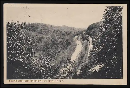 AK Nr. 29840 Verlag W. Fülle, Gruss aus RODERBIRKEN bei LEICHLINGEN 24.6.1915