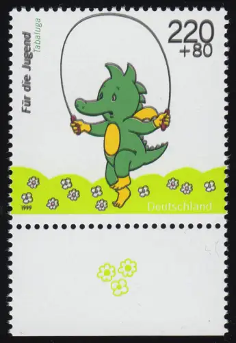 2059DD Tabaluga 1999 - mit markantem Doppelbilddruck der schwarzen Farbe **