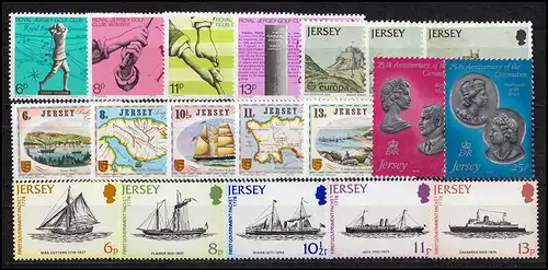 173-191 Jersey Jahrgang 1978, postfrisch ** / MNH