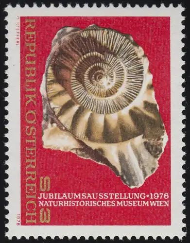 1510 Exposition anniversaire du Musée d'histoire naturelle de Vienne, Ammonit, 3 S **