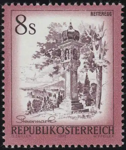 1506 Freimarke: Schönes Österreich, Bildstock Reiteregg/ Steiermark, 8 S **