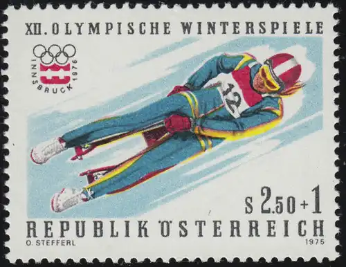 1501 Jeux olympiques d'hiver 1976, Innsbruck, Rodeln, Dames, 2 .50 S + 1 S, **