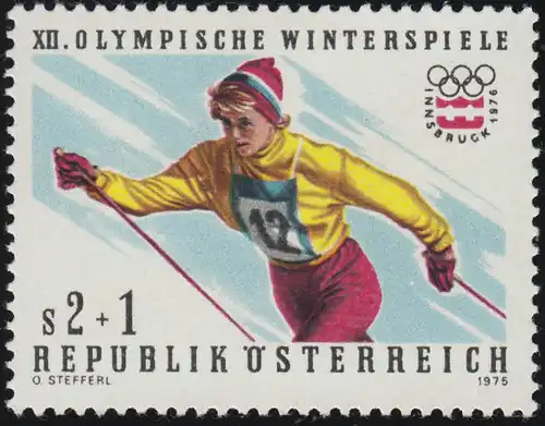 1500 Jeux olympiques d'hiver 1976, Innsbruck, ski de fond Dames, 2 S + 1 S, **