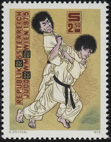 1493 Championnats du monde de Judo, Vienne, Judomakter, 2.50 S, frais de port **