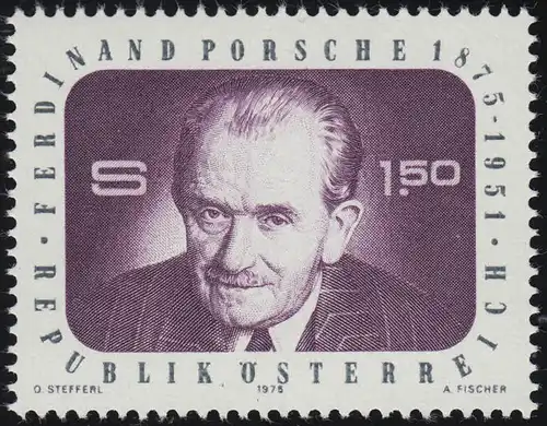 1491 100. Geburtstag, Ferdinand Porsche (1875-1951)  1.50 S, postfrisch **