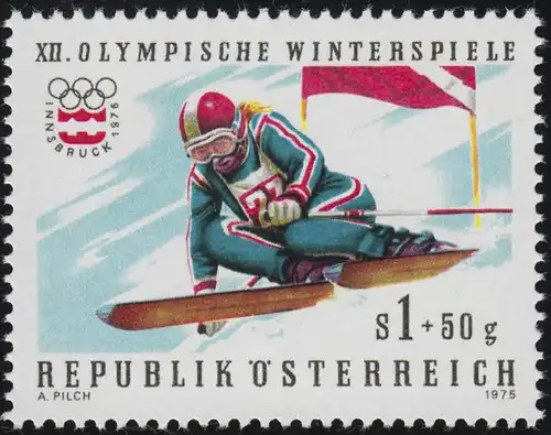 1479 Olympische Winterspiele 1976 Innsbruck, Alpiner Skilauf Damenabfahrt 1 S **