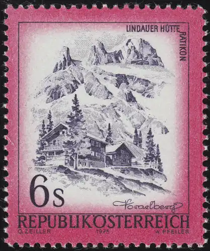 1477ya Freimarke: Schönes Österreich Lindauer Hütte /Voralberg 6 S postfrisch **