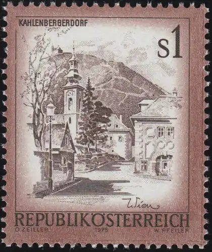 1476y Freimarke: Schönes Österreich, Kahlenberger Dorf, Wien 1 S, postfrisch **