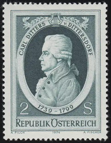 1470 175. Todestag, Carl Ditters von Dittersdorf (1739-1799) Komponist, 2 S, **