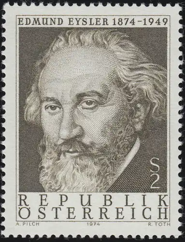 1465 25. Todestag, Edmund Eysler ( 1874-1949) Komponist, 2 S, postfrisch **
