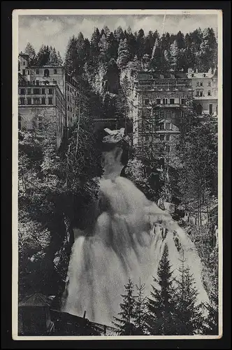 Foto AK Nr. 1788 Wasserfall, "Eine Quelle neuer Jugend", BADGASTEIN 13.7.1940