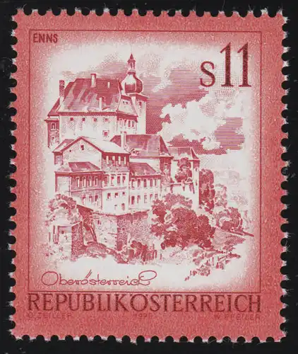 1520 Freitmarke: Schönes Österreich, Enns / Oberösterreich, 11 S, Postfreich **