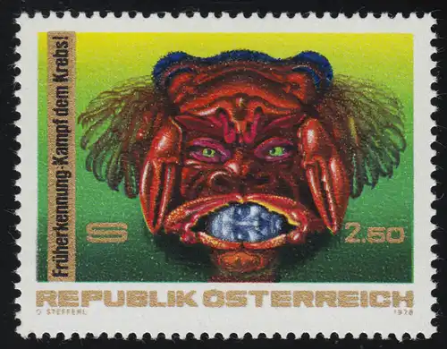 1531 lutte contre le cancer, symbole du cancer 2.50 S post-fraîchissement **