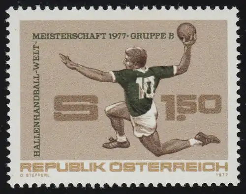 1542 Hallenhandball-Weltmeisterschaft, Sprungwurf, 1.50 S, postfrisch **