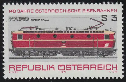 1561 140 Jahre Österreichische Eisenbahnen, Lokomotive BR 1044 (1974/75), 3 S **