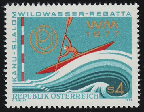 1555 Weltmeisterschaft Wildwasser-Kanuslalom Spittal, Einerkajak, 4 S, **