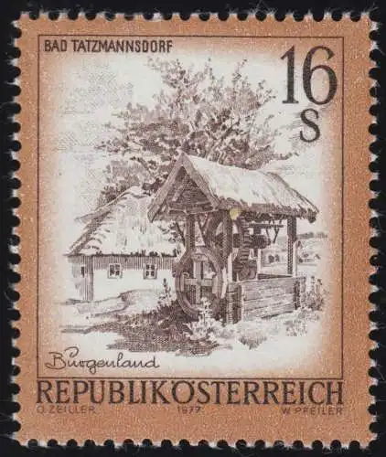 1551 Freimarke: Schönes Österreich, Bad Tatzmannsdorf /Burgenland, 16 S, **