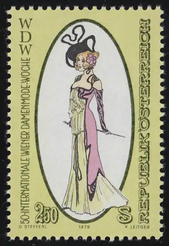 1604 Semaine internationale de la mode féminine viennoise, conception robe v. T. Zasche 2.50 S **