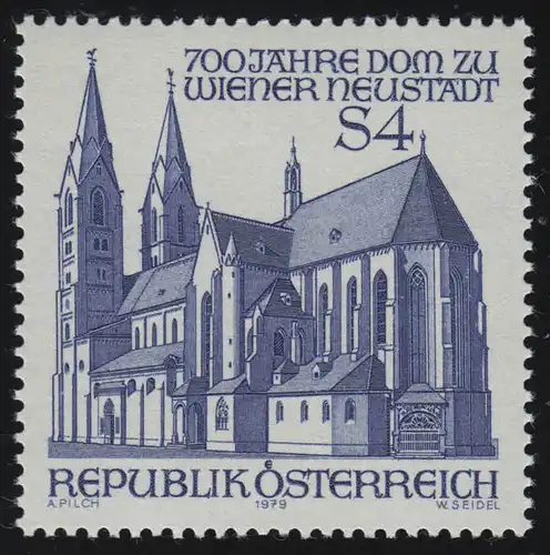 1605 750 ans, Dom de Wiener Neustadt, 4 S, frais de port **
