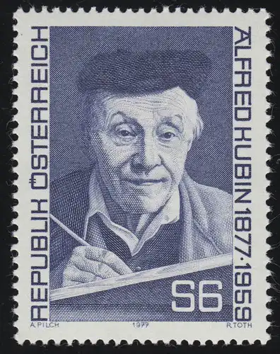 1543 100e anniversaire, Alfred Kubin, peintre / graphique, 6 p, frais de port **