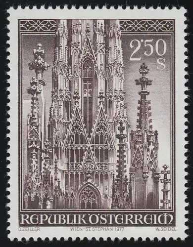 1544 25e anniversaire Réouverture Stephansdom, Fialen Hofturm, 2.50 S, **
