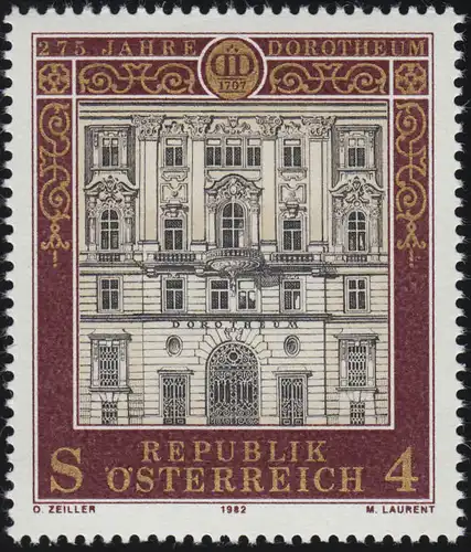 1697 275 Jahre Dorotheum, Wien, Dorotheum, 4 S, postfrisch **