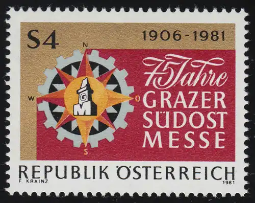 1682 75 Jahre Grazer Südostmesse, Messeemblem, 4 S, postfrisch **