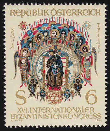 1683 Congrès international de byzantine, représentation de la Trinité 6 p. **