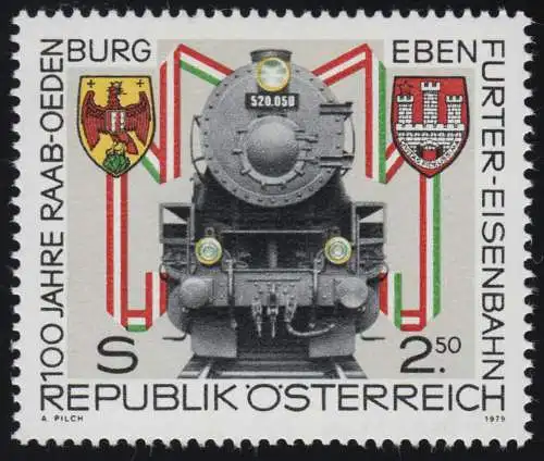 1627 100 J. Raab-Oedenburg-Ebenfurter Eisenbahn, Güterlokomotive, 2.50 S,**