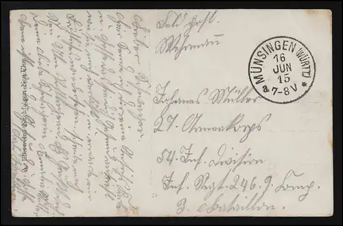 Foto AK 2 Frauen mittleren Alters in Tracht an/auf einer Bank MÜNSINGEN 16.6.15